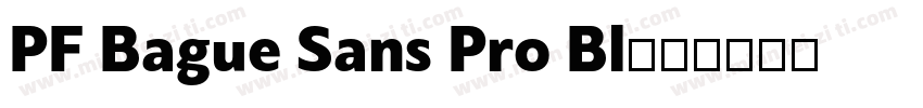 PF Bague Sans Pro Bl字体转换